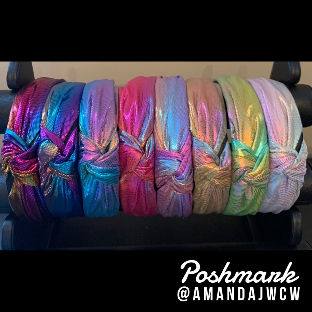 4 for $34 - Mermaid Metallic Rainbow Headbands - Picture 8 of 8